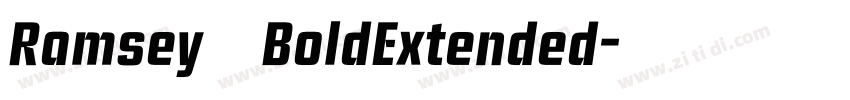 Ramsey BoldExtended字体转换
